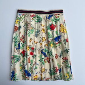 J Crew Hawaiian Island Paradise Silky Skirt Size 4